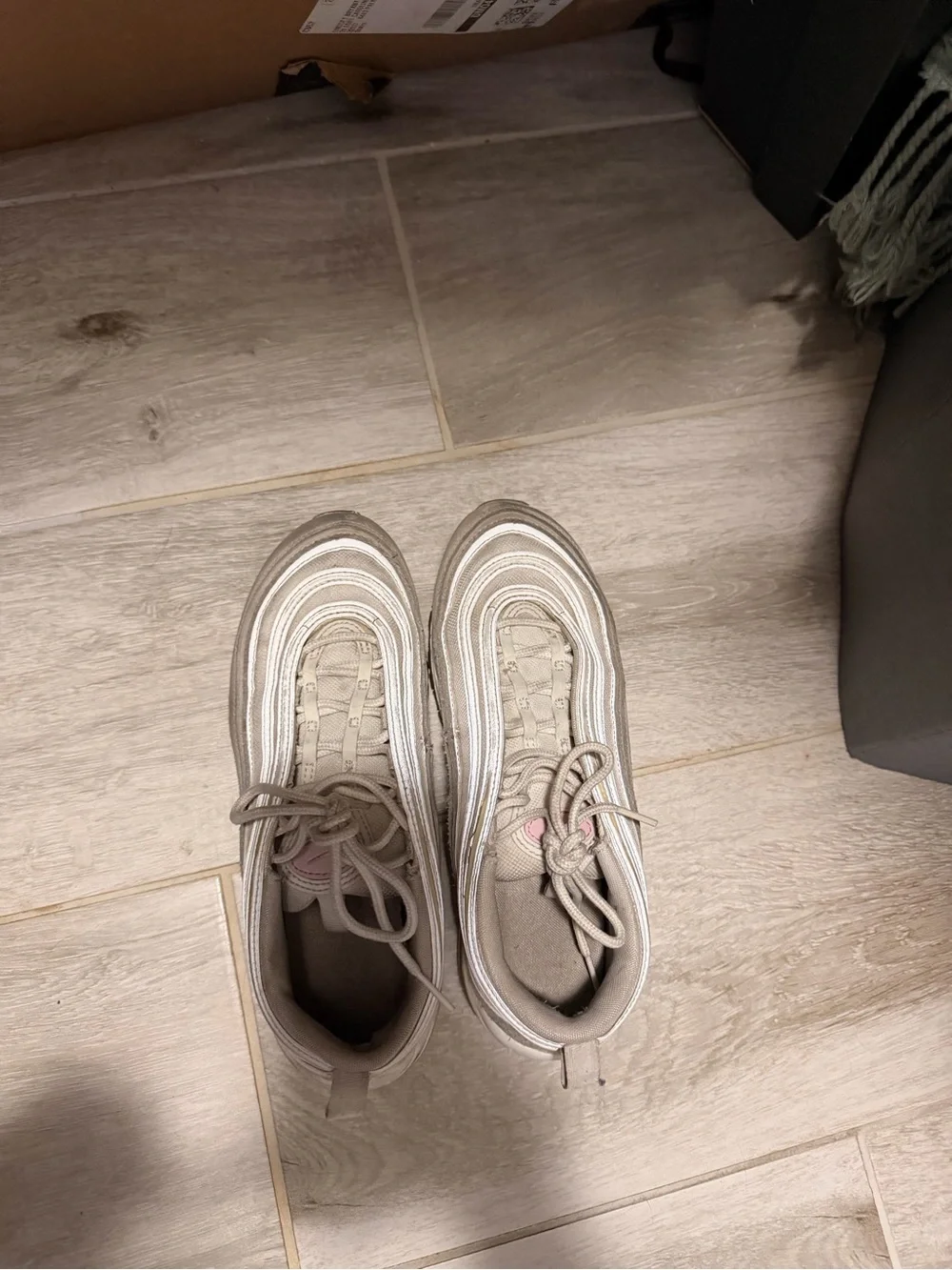 Nike Air Max 97 in Beige and Baby Pink